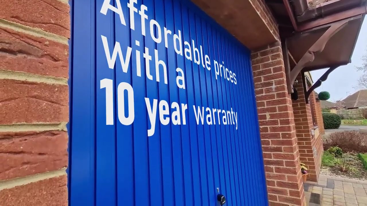 Manual Blue Up and Over Doors by Garador