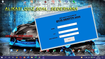 CARA MEMBUAT QUIZ SOAL SEDERHANA DENGAN VISUAL STUDIO2017/2019