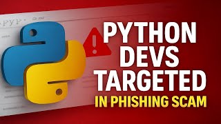 Python Devs Targeted in Phishing Scam with Fake PyPI Site—Critical Warning Issued (Jul 30)