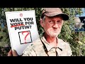 Will you vote for Putin? 100 rural Russians.