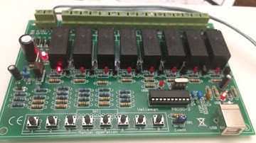 USB Relay board first test and turn on
