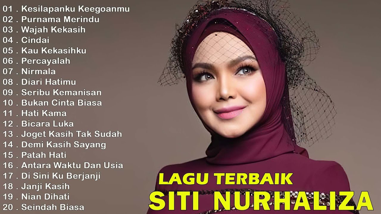 40 Lagu Terbaik Siti Nurhaliza Full Album  Purnama Merindu Kesilapanku Keegoanmu Cindai