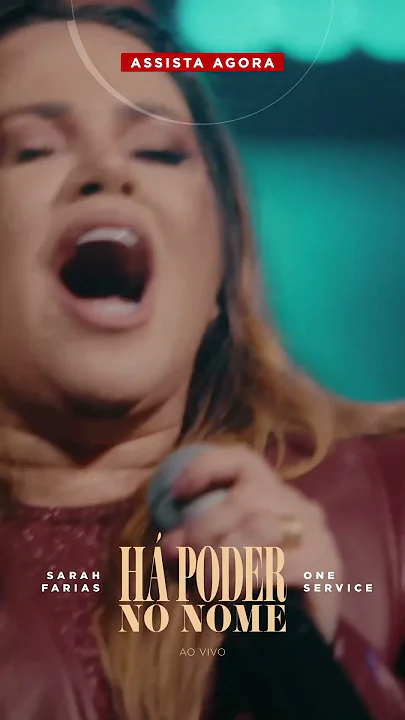 Assista agora ao lançamento da cantora Sarah Farias com One Service "Há Poder No Nome" #compartilhe