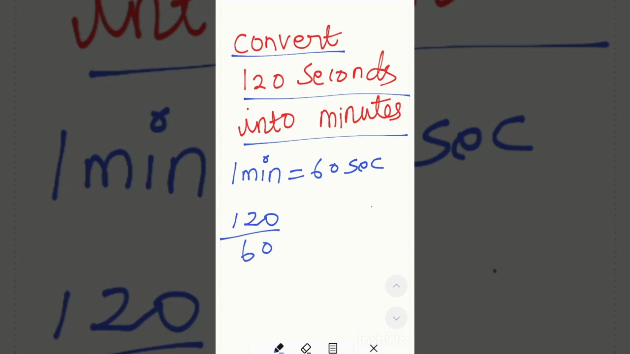  How To Convert Seconds Into Minutes Shorts Mathsproblems Maths