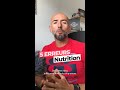  5 erreurs nutrition en musculation  shorts