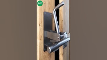 Automatic gate latch, lock, simple secret lock#shorts