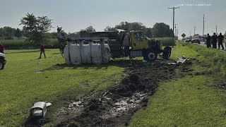 INDOT: Employee seriously injured in Henry County crash involving rollover dump truck