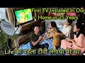 Life        first tv installed in our home in 25 years  family reactions