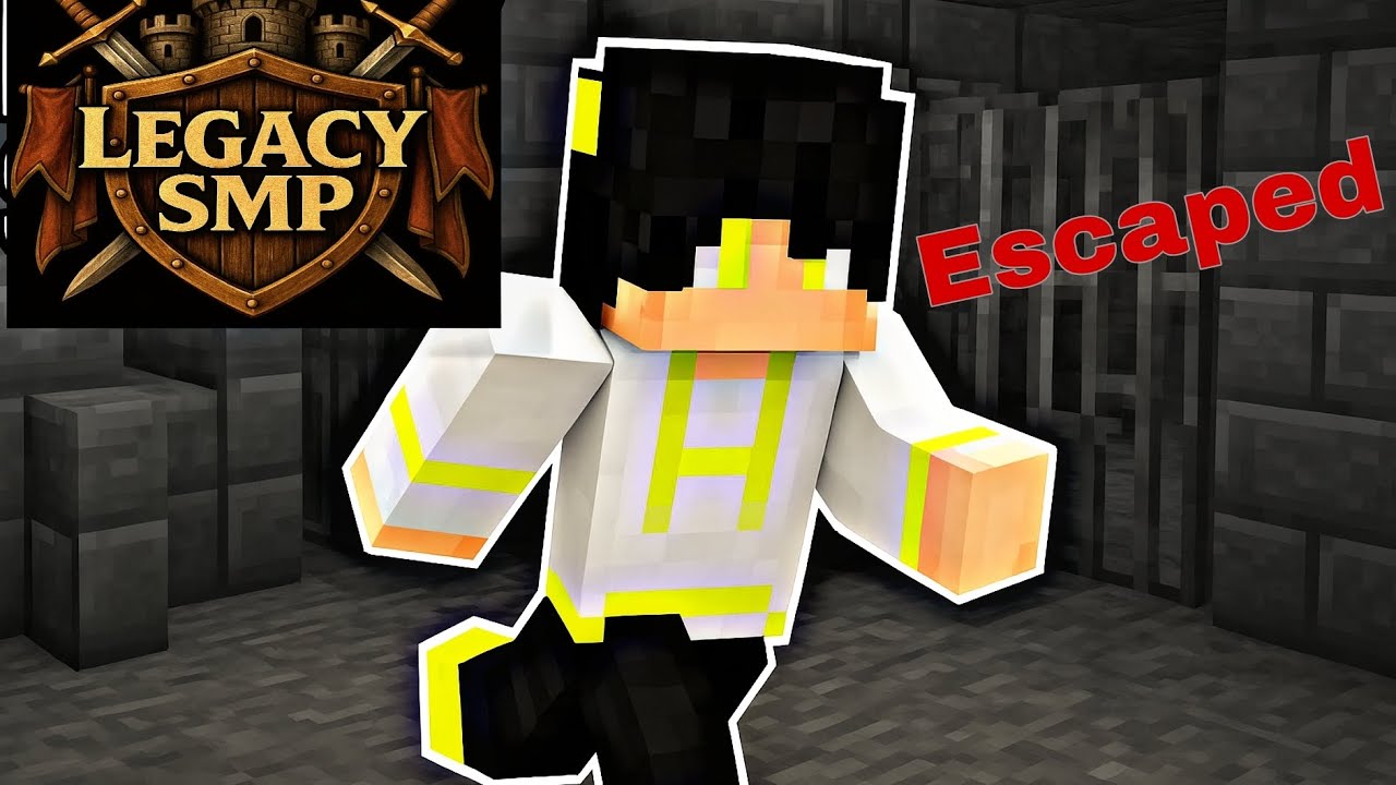Escaped the prison 😈 | Legacy SMP | Void Gang | New texture packs | Minecraft | 
