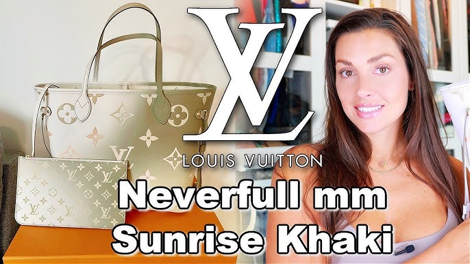 Louis Vuitton LV Sunset Khaki Neverfull New Leather ref.545909 - Joli Closet