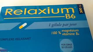 (RELAXUIM B6 300 mg) (دواء) مكمل غدائي لعلاج القلق ،صعوبة النوم و التركيز،، التعب ، التشنجات العضلية