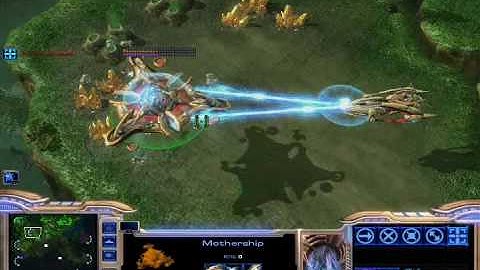 Mothership vs Carrier Starcraft 2