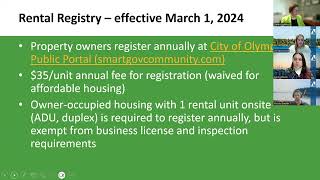 Rental Registry Webinar