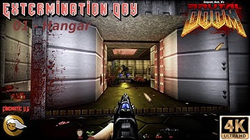 Brutal Doom Power Fantasy - Extermination Day - Replay 2022 - 01 - Hangar #Reshade