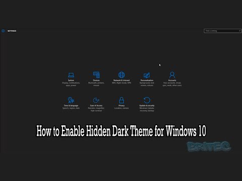 How to Enable Hidden Dark Theme for Windows 10