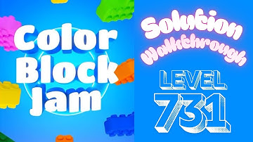 Color Block Jam - Level 731 - Solution Walkthrough!!!