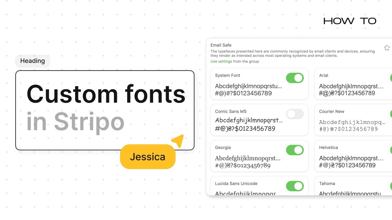 How to add custom fonts in Stripo