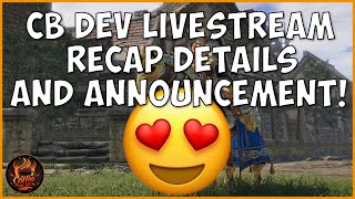 Conquerors Blade Developer LIVE STREAM RECAP and Special ANNOUNCEMENT