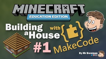 Building a House in Minecraft Education With MakeCode - Part 1 - The Foundation