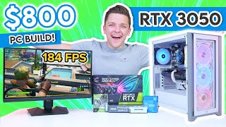 $800 RTX 3050 Gaming PC Build 2022! [The New BUDGET GPU KING?! 👑 Full RTX  3050 Gaming Benchmarks!] 