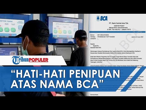 🔴 Penjelasan BCA soal Twit Viral Biaya Transaksi Jadi Rp 150.000 Per Bulan