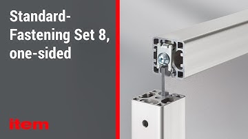 Fasteners for aluminium profiles – Standard-Fastening Set 8, one-sided