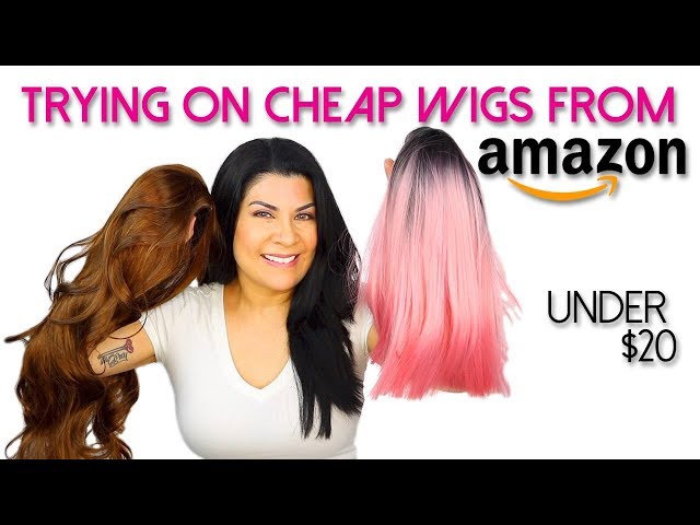 TRYING ON CHEAP AMAZON WIGS | Under $20!! - YouTube