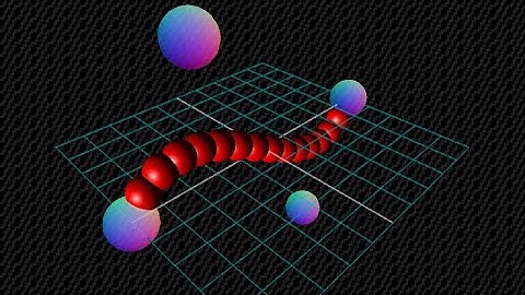 Cubic Bezier Curve3 - threejs demo