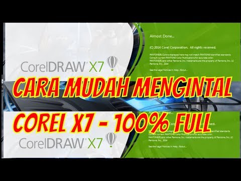 Cara instal Corel Draw X7 100% Full dengan mudah
