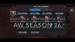 Ghost vs 6* R3 Apocalypse Boss in AW Season 26 - Marvel Contest Of Champions