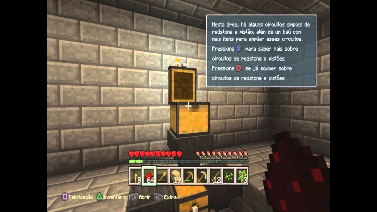 Minecraft - PS4 - Tutorial inicial #01 - pequeno unboxing - - YouTube