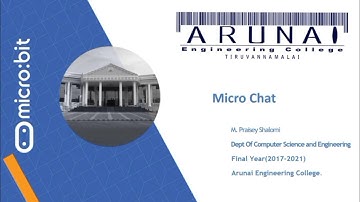 Microbit | Micro Chat | Dept of CSE | Arunai Engineering College | Tiruvannamalai