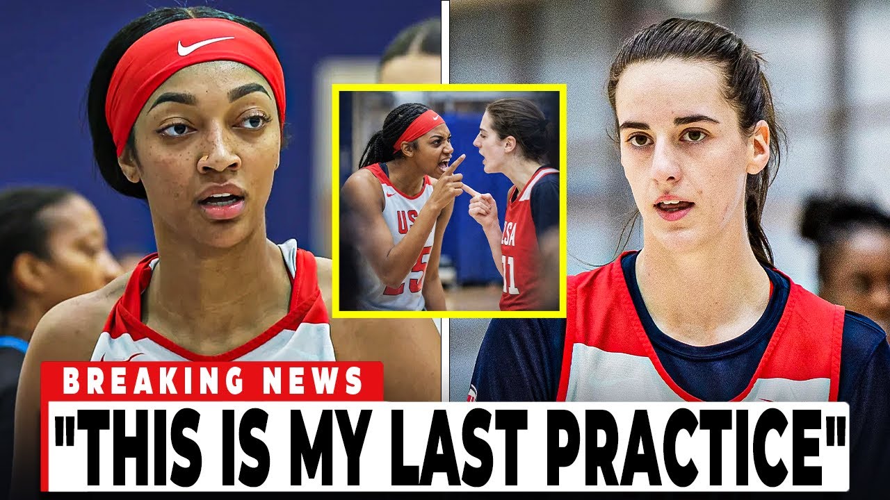 Angel Reese & Caitlin Clark GET INTO HEATED ARGUMENT — Reese WALKS OUT of Team USA Practice
