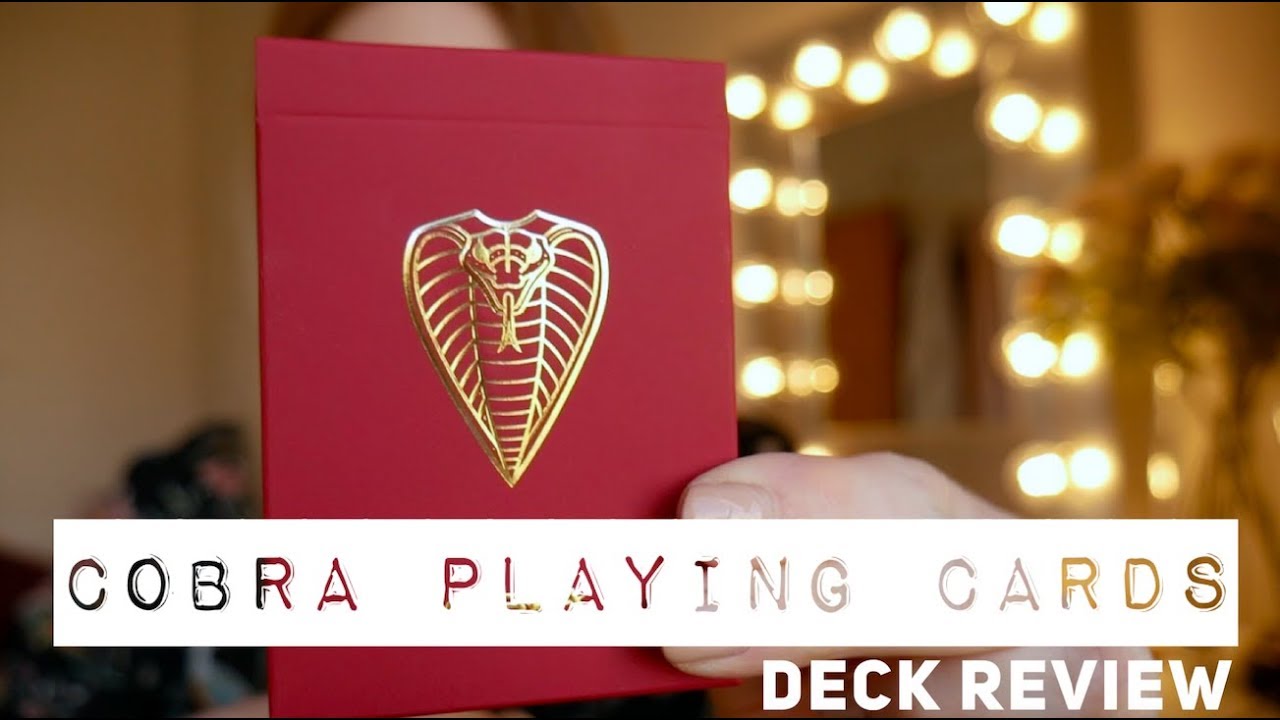 Cobra Playing Cards Deck Review By Caroline Ravn YouTube