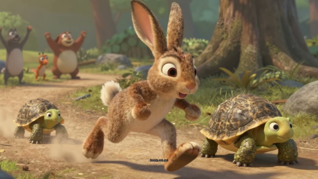 🐢 The Hare and The Tortoise Story | Slow and Steady Wins the Race | Moral Stories