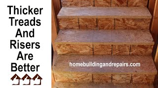 Plywood And O.S.B. Treads And Riser Material Sizes For Residential Stairway Construction Net Worth