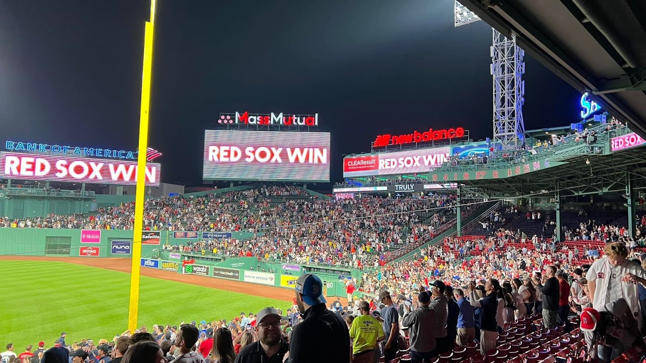 Red Sox 5/16/2023 last out and Dirty Water YouTube