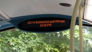 Ride on a route 121 bus Southgate and Oakwood towards Enfield 31st May 2017