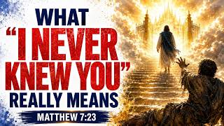 Matthew 7:23: The Real Meaning of “I Never Knew You”