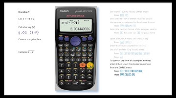 How to Calculate With Complex Numbers Using Casio Scientific Calculators