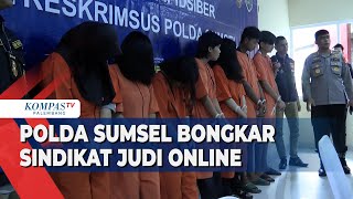 Polda Sumsel Bongkar Sindikat Judi Online, Pelaku Gunakan Data Diri Orang Lain