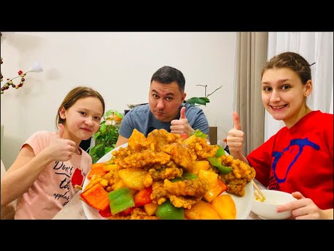 Свинина в Кисло-Сладком Соусе с Ананасами – Рецепт Мяса Габаджоу с Ананасами по- Китайски 咕咾肉