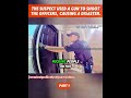 guy used gun to shoot at police causing a disaster.
