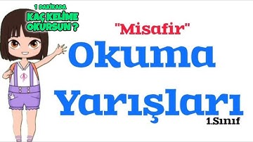 "Misafir" OKUMA YARIŞI-2 | 1&2.SINIF | 60 Kelime | Süreli 3 Tekrar #okumahızlandırma