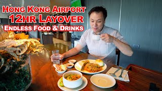 How to spend a 12HR layover in the Hong Kong Airport...Eating & Drinking!