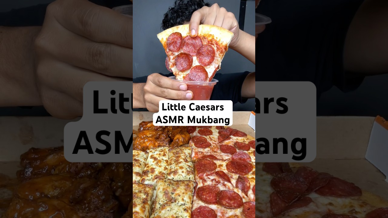 Little Caesars ASMR Mukbang 