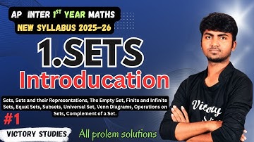 Inter maths syllabus | sets class 11 | Inter 1st year sets | sets class 11 in telugu | sets class 11