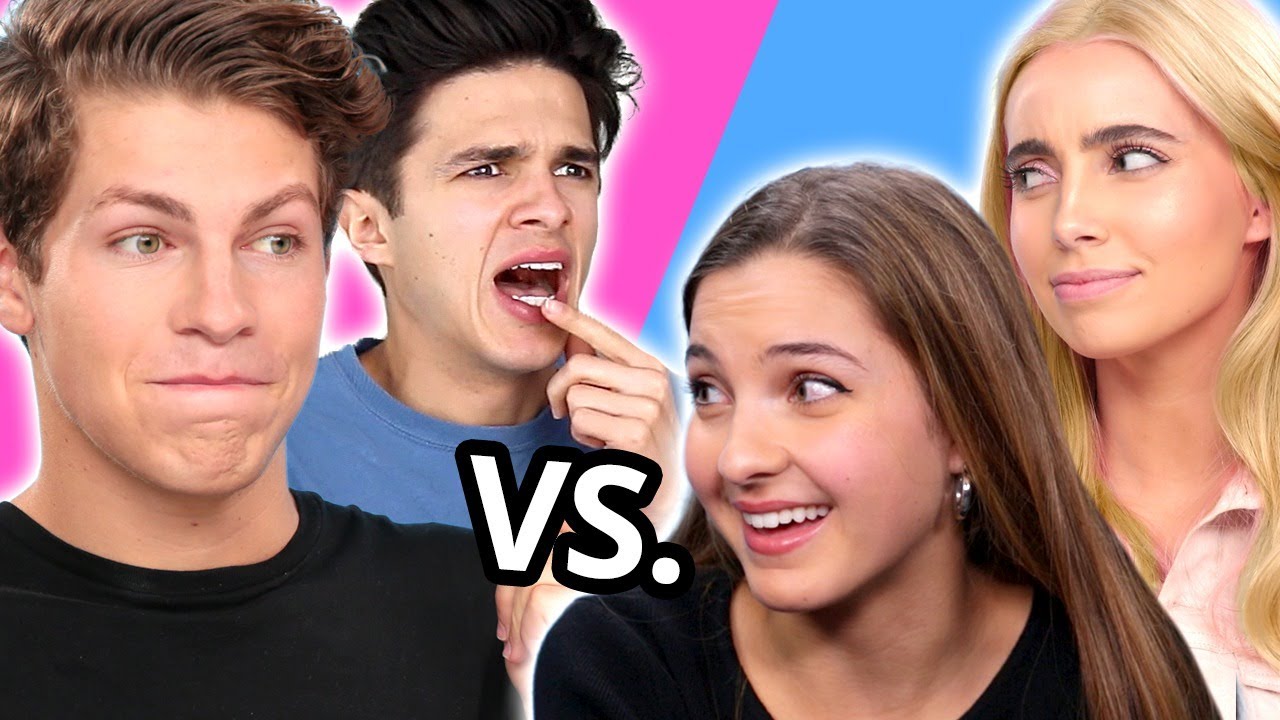 GIRLS VS GUYS Challenges w/ Ben Azelart, Brent Rivera, Lexi Rivera, Lexi Hensler & MORE