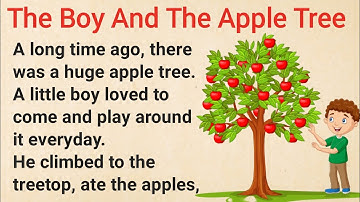 The Boy And The Apple Tree | Learn English Through Story 🔥