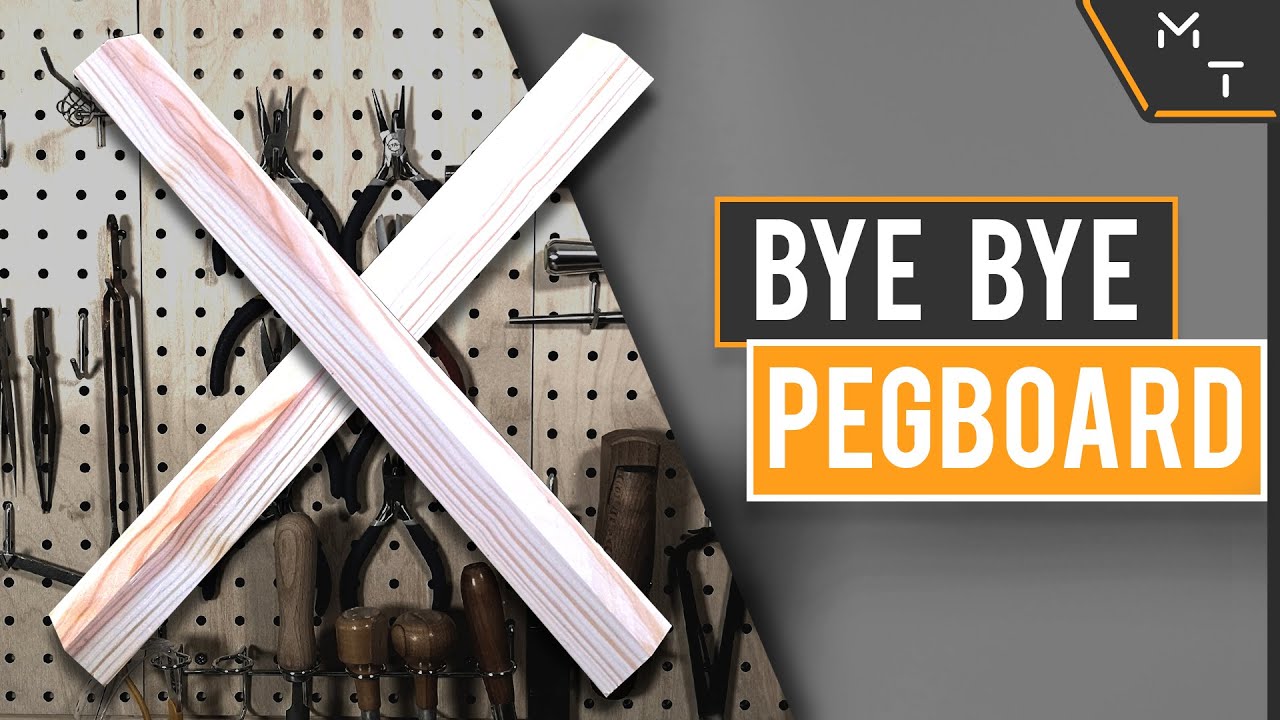 How to Quickly Secure Any Pegboard Hook With A Paper-Clip, Keep All Pegboard Hooks From Falling Out!